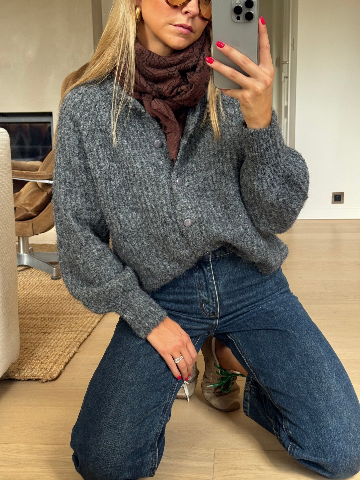 Grey Elony Cardigan