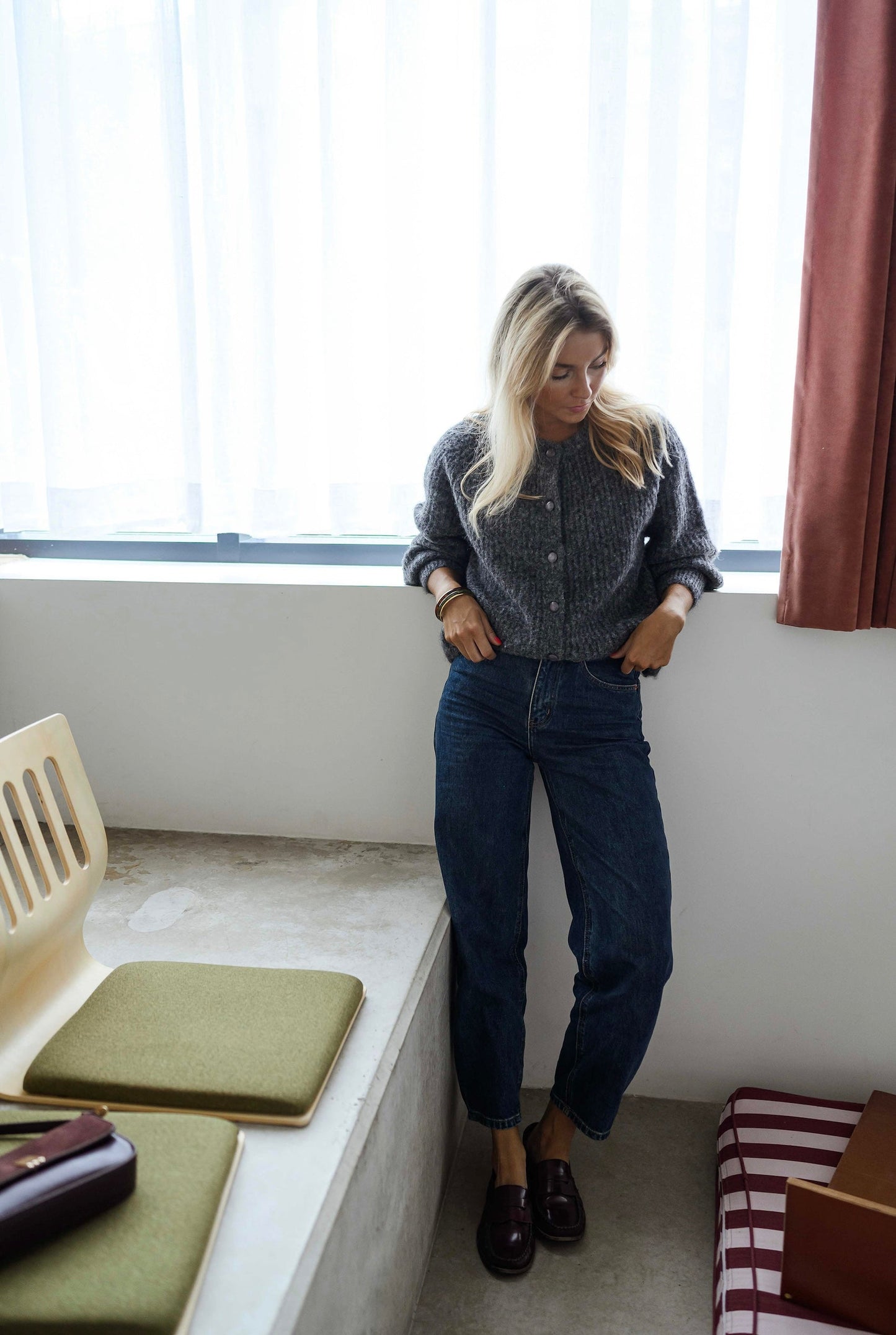 Grey Elony Cardigan