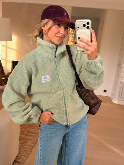 Green Ava Fleece Jacket