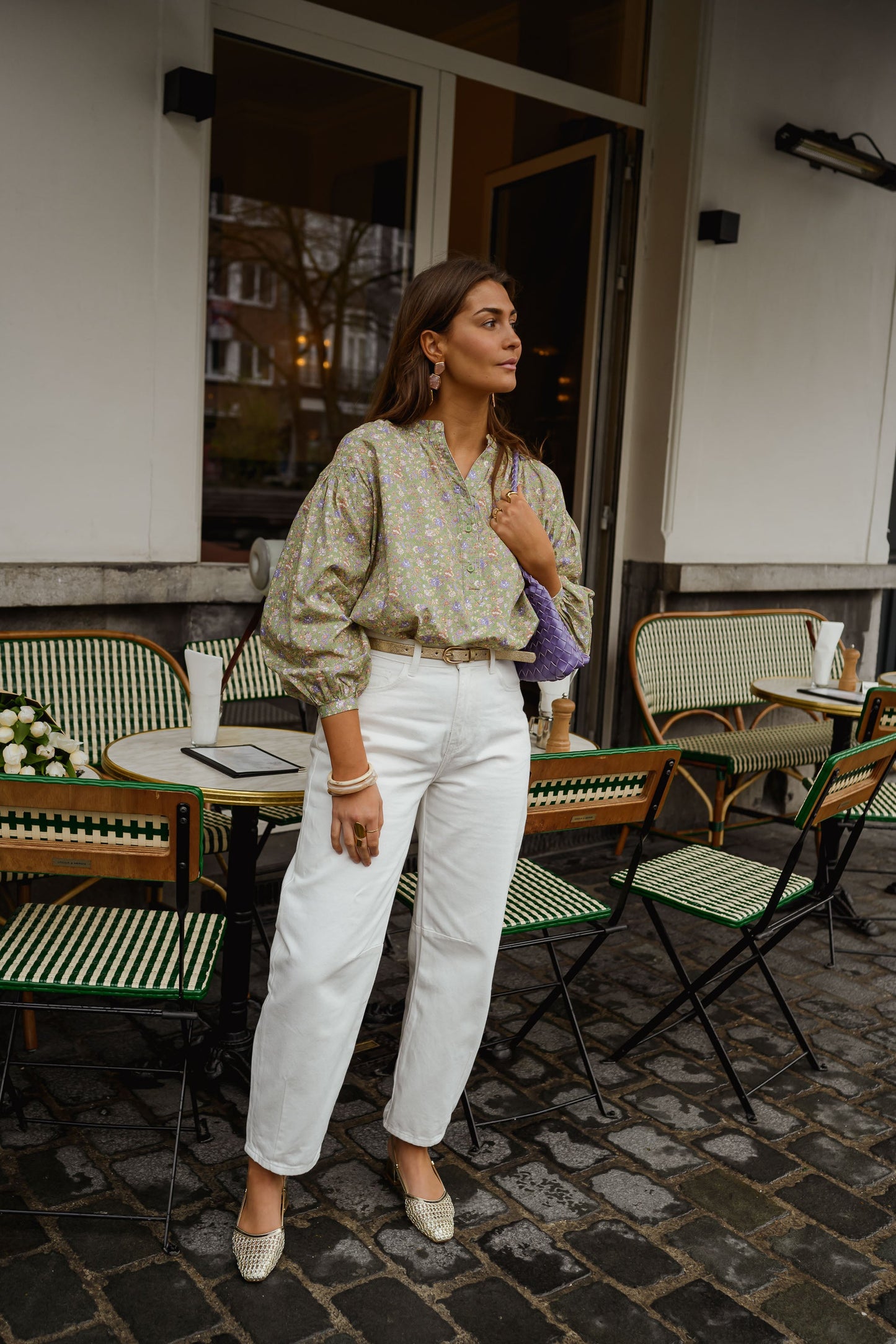 Green Floral Cadence Blouse