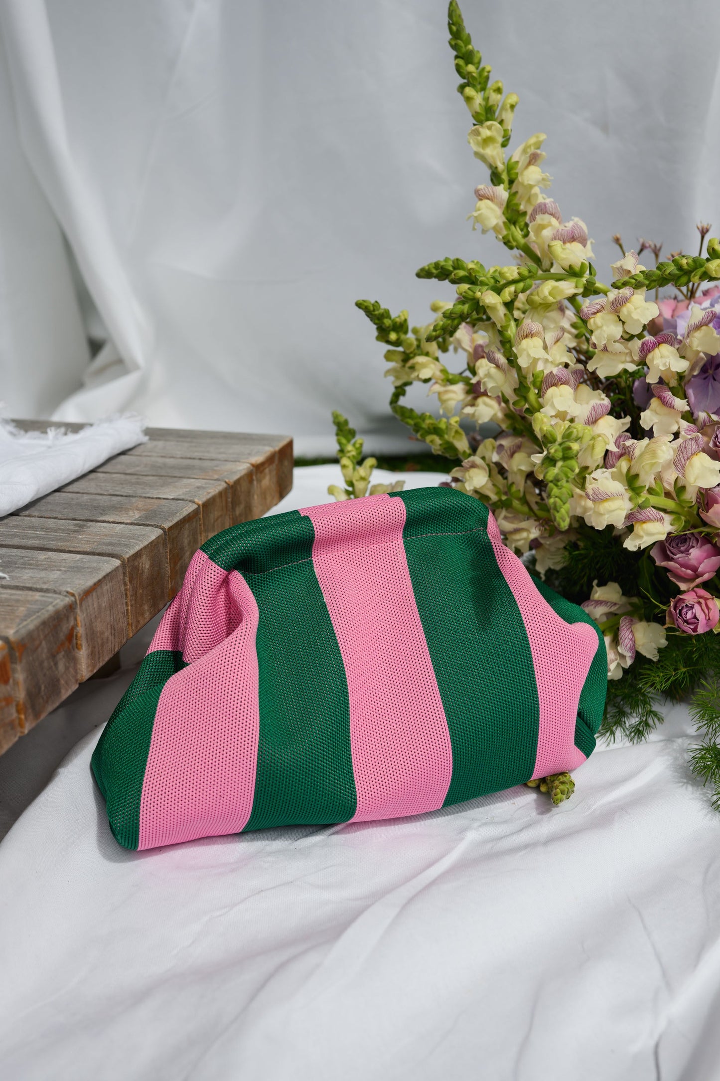Green Striped Arabella Bag