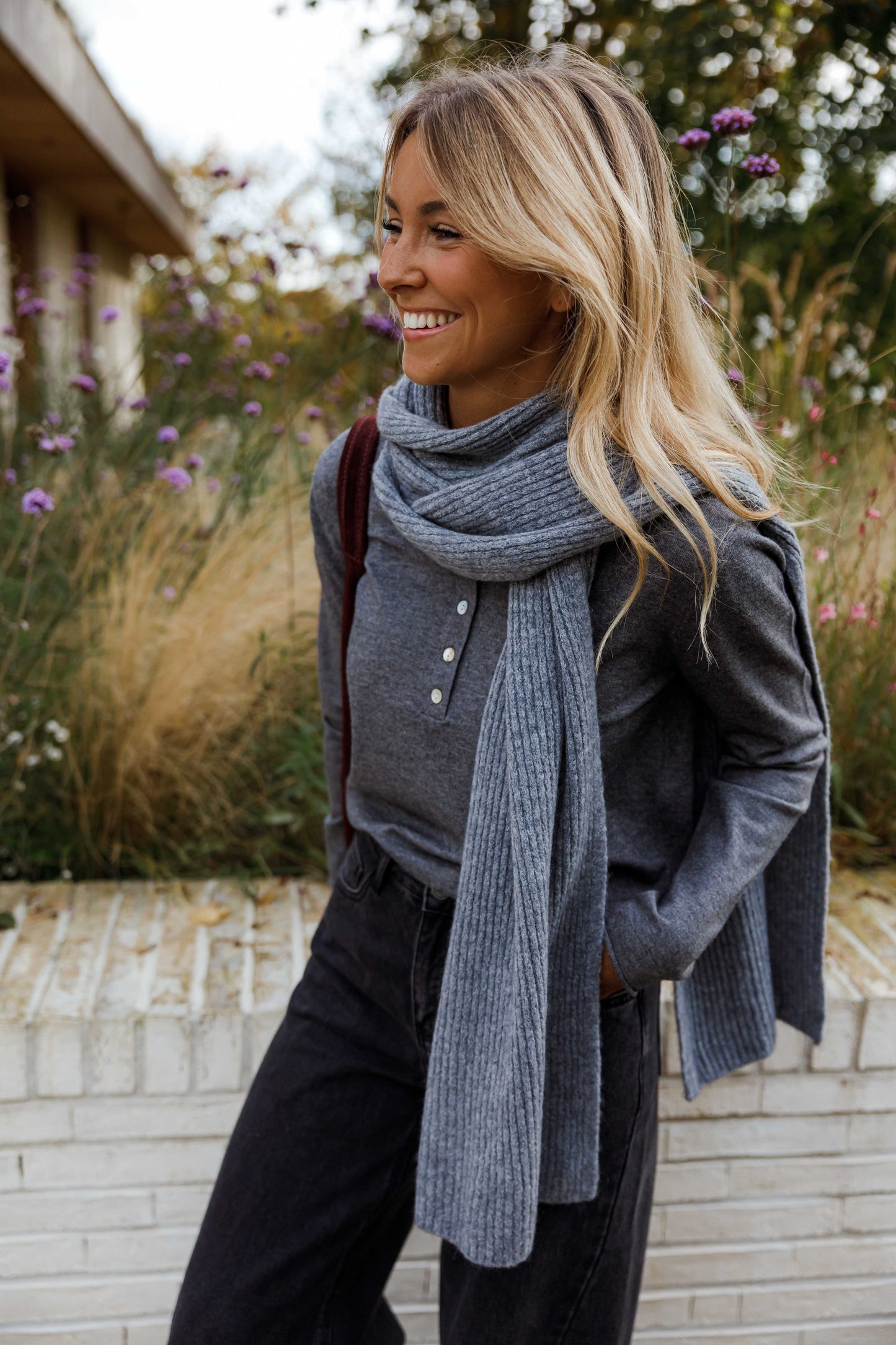 Grey Sera Scarf