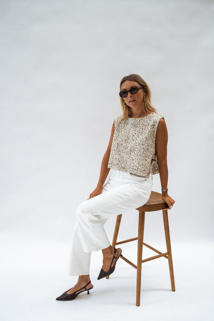 Leopard Alena Top