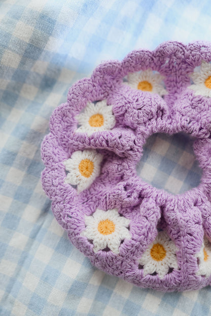Lilac Crochet Davy Scrunchie