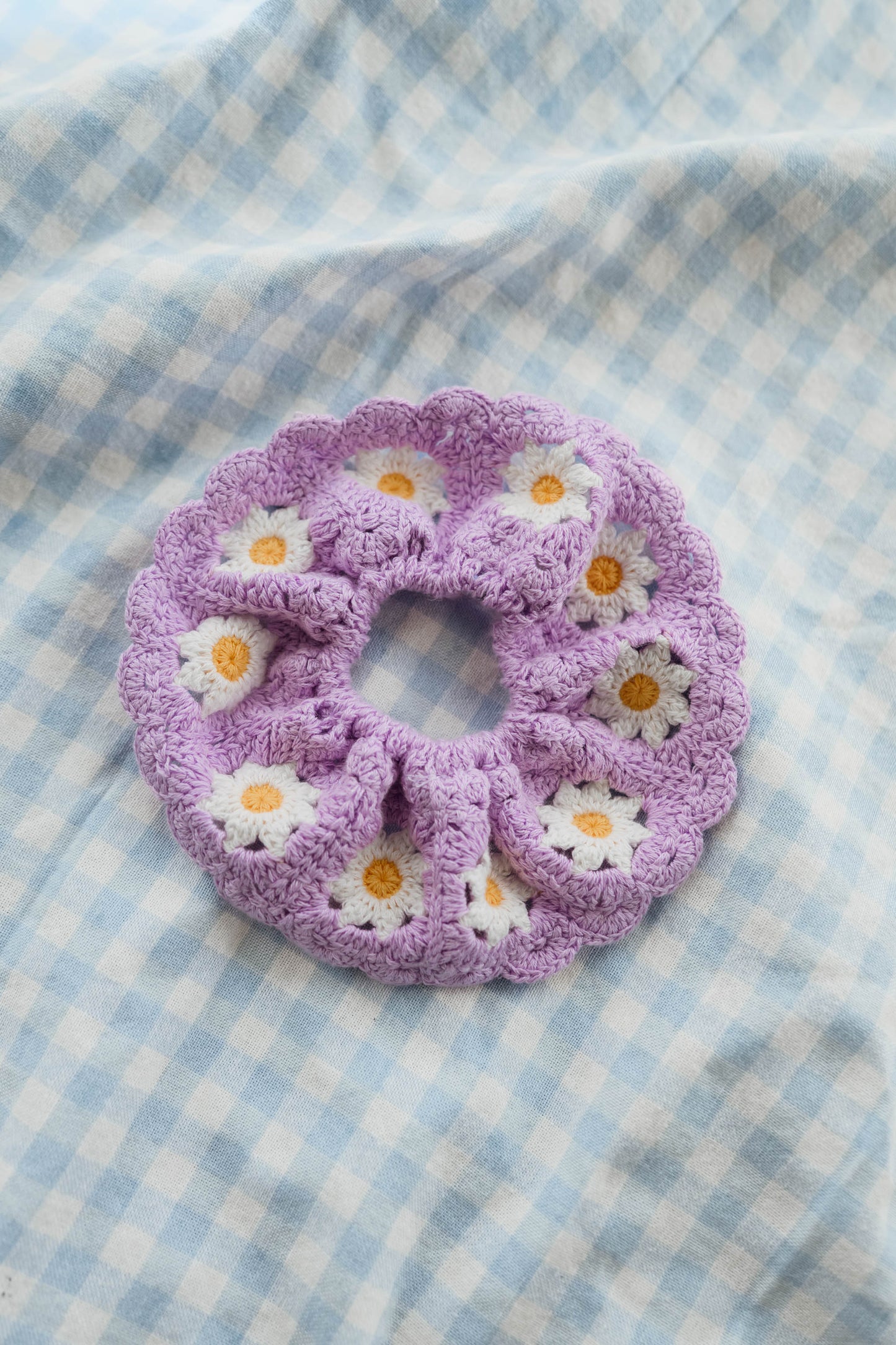 Lilac Crochet Davy Scrunchie