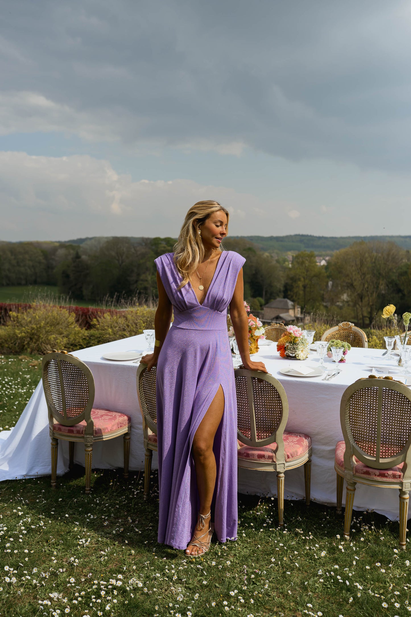 Glittery Lilac Lya Dress