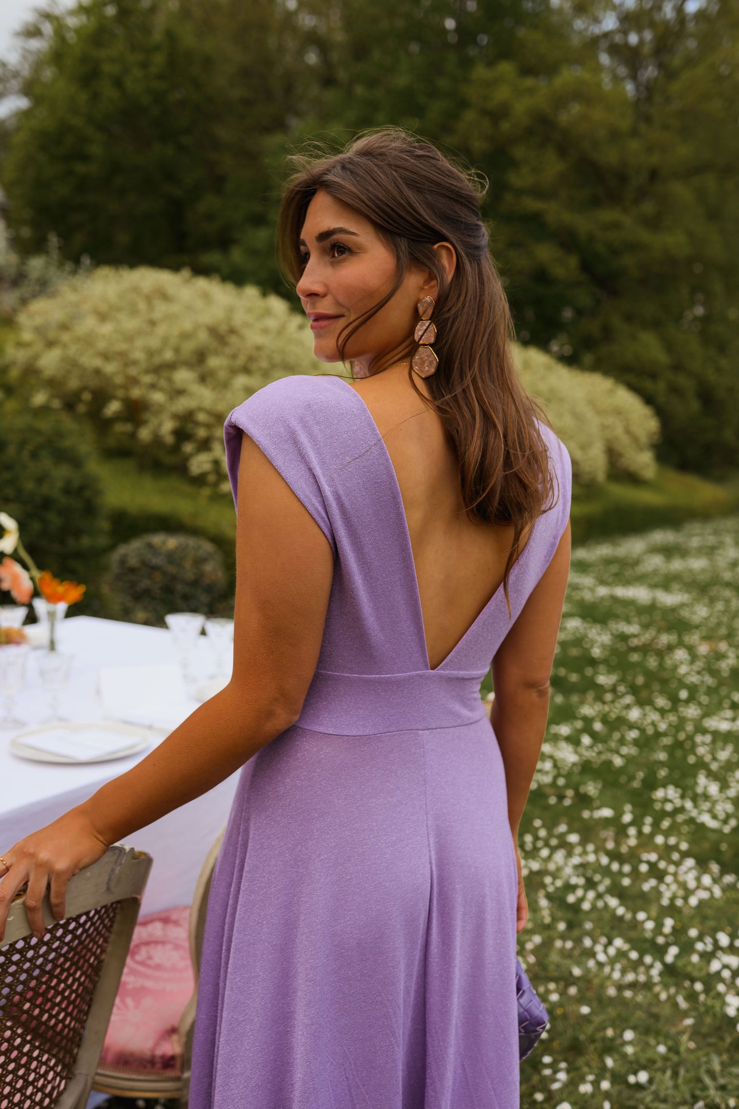 Glittery Lilac Lya Dress