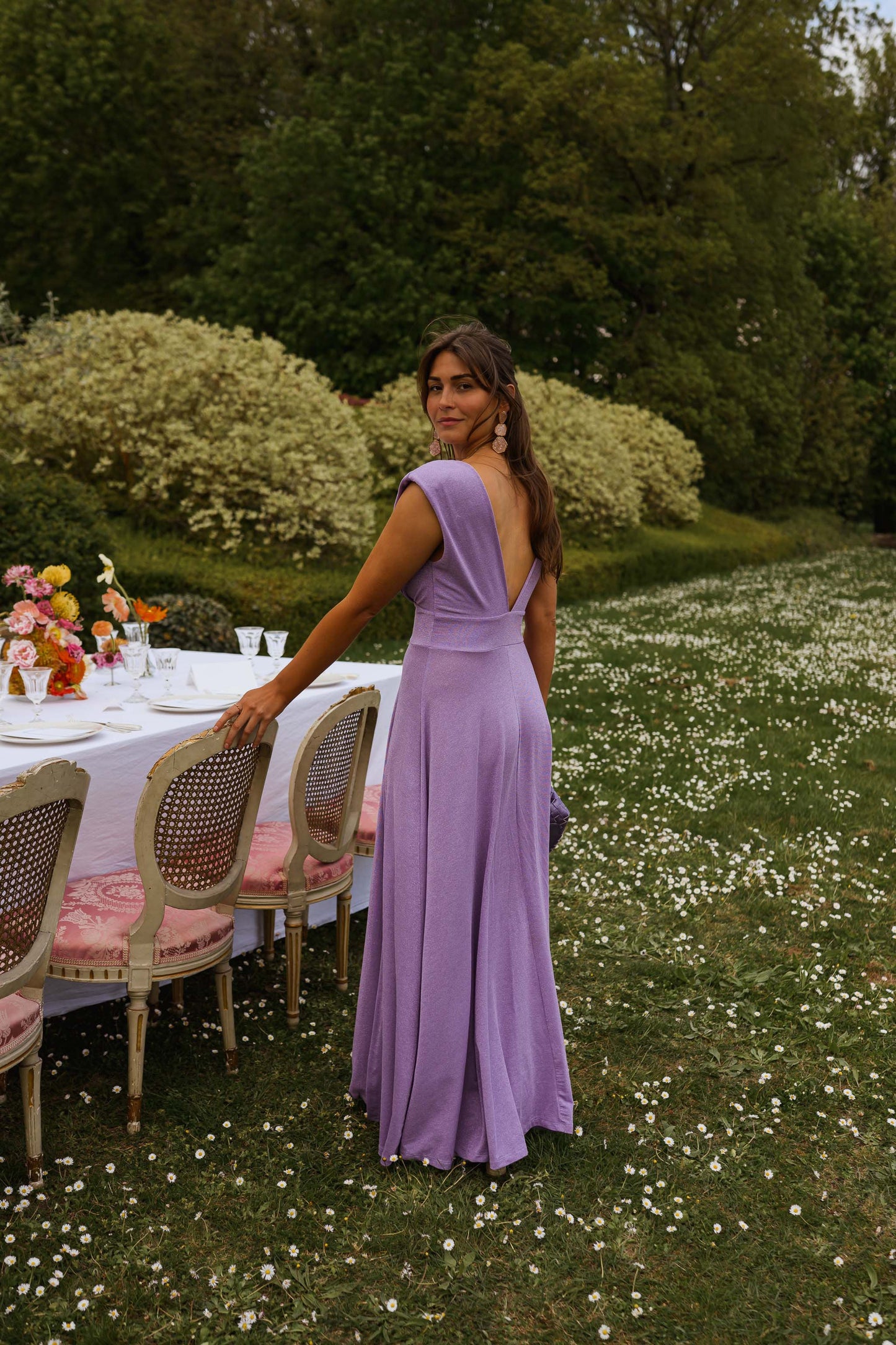 Glittery Lilac Lya Dress