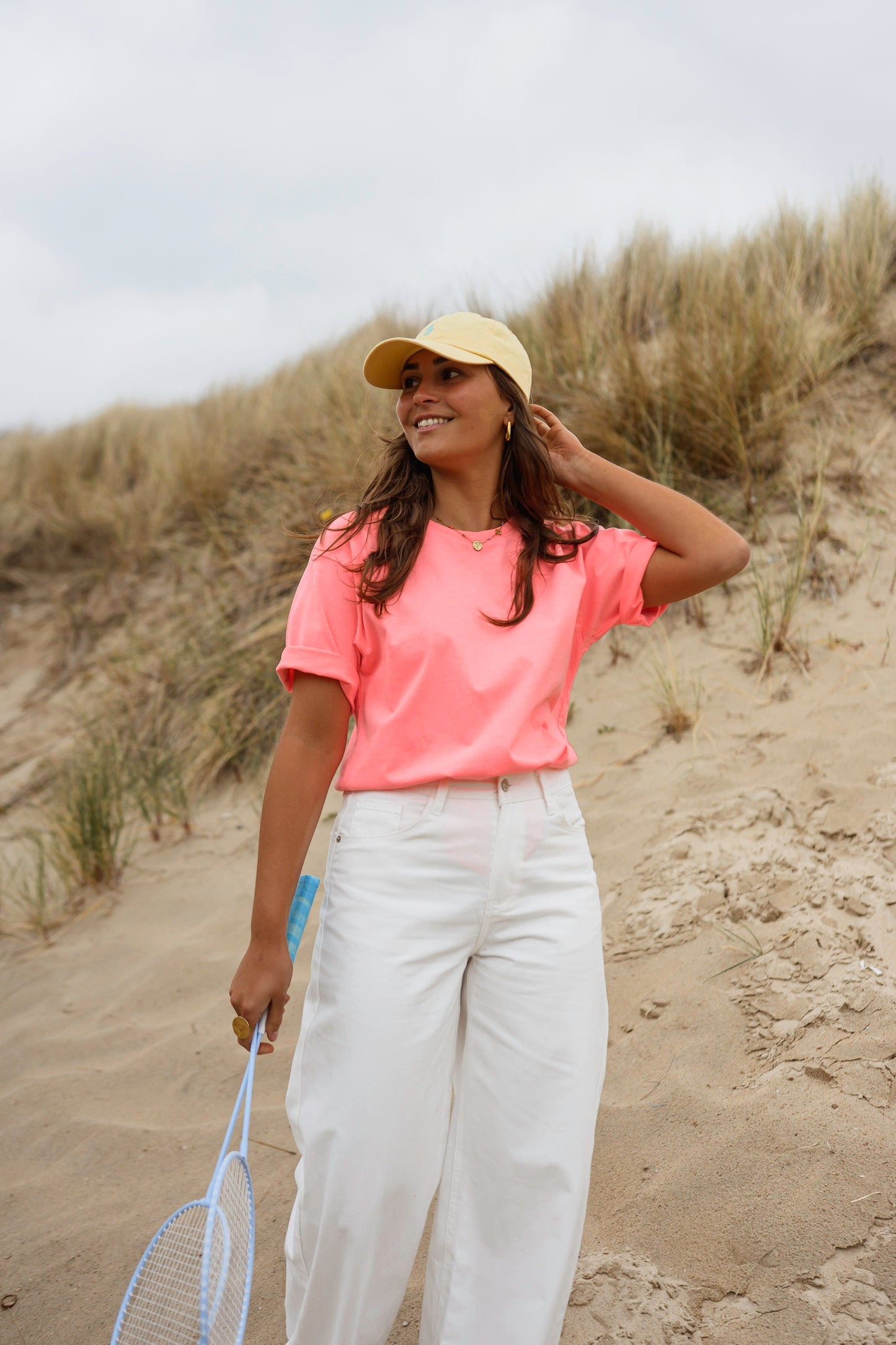 Neon Peach Lyne T-Shirt