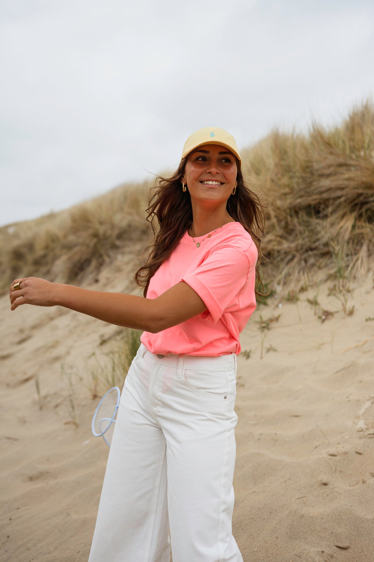 Neon Peach Lyne T-Shirt