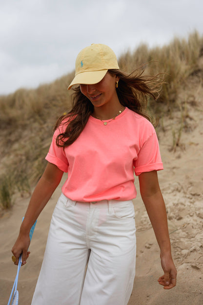 Neon Peach Lyne T-Shirt