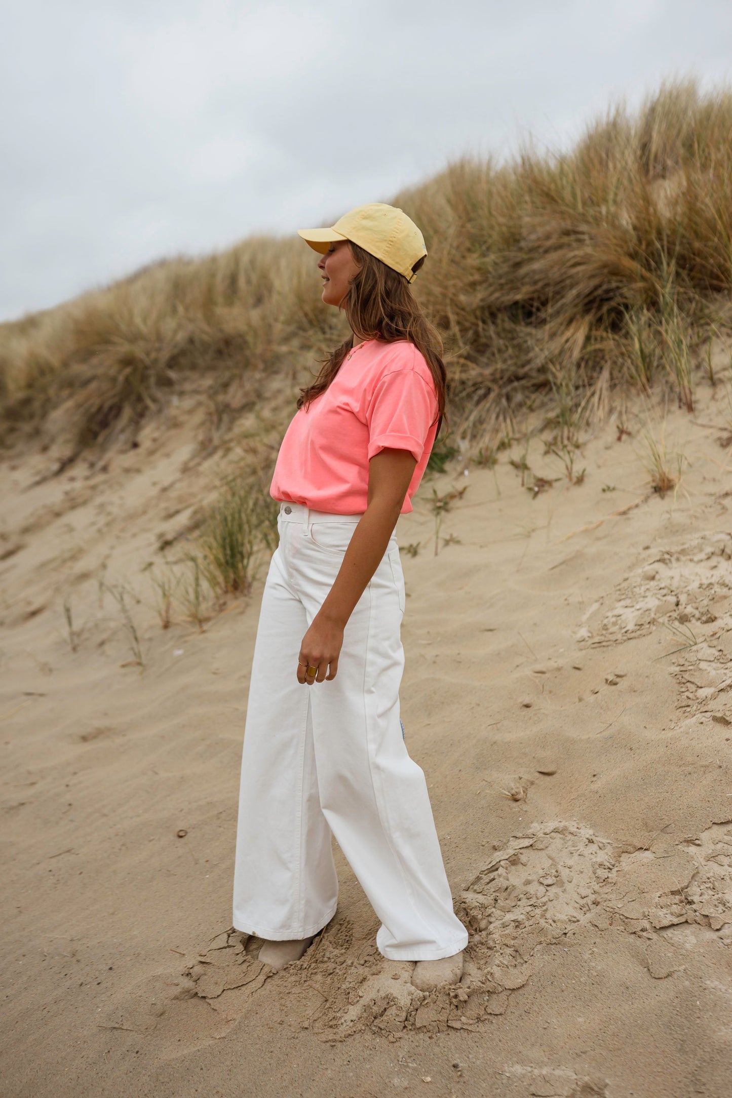 Neon Peach Lyne T-Shirt