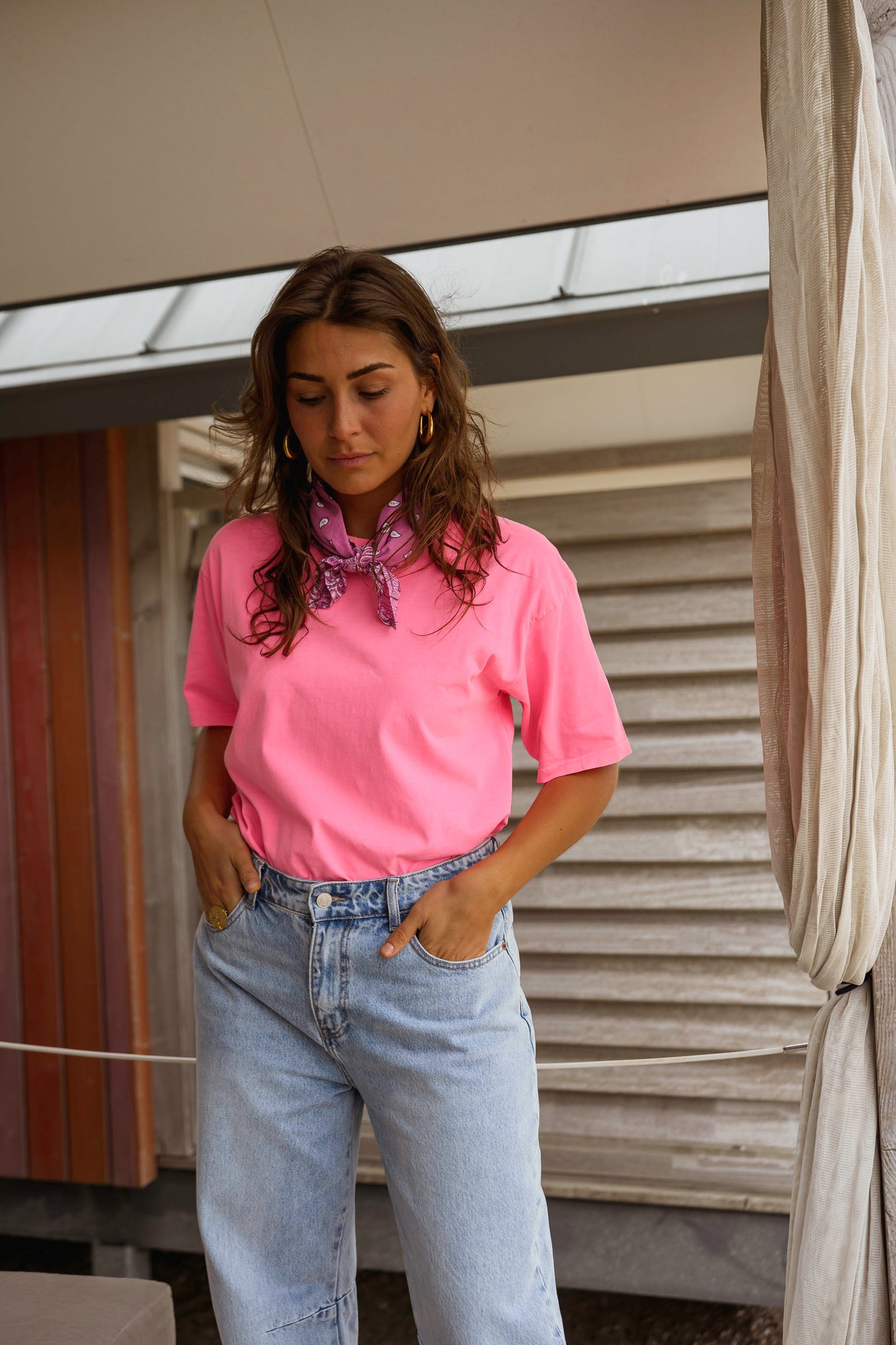 Neon Pink Lyne T-Shirt