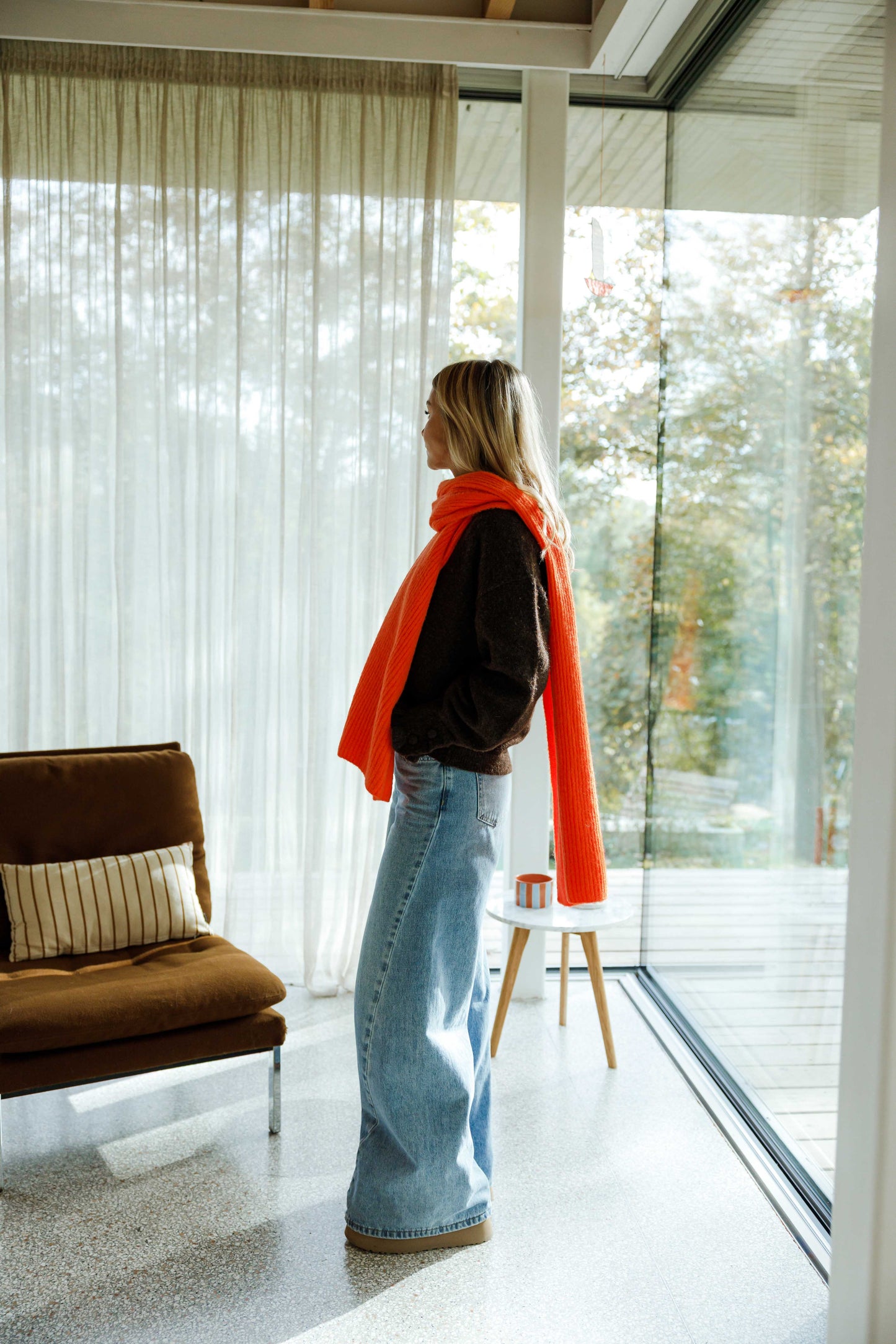 Orange Sera Scarf
