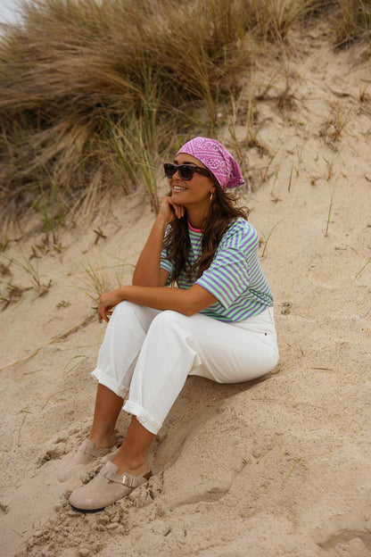 Pink Bandana Denia Scarf