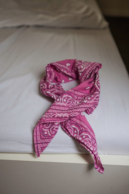 Pink Bandana Denia Scarf