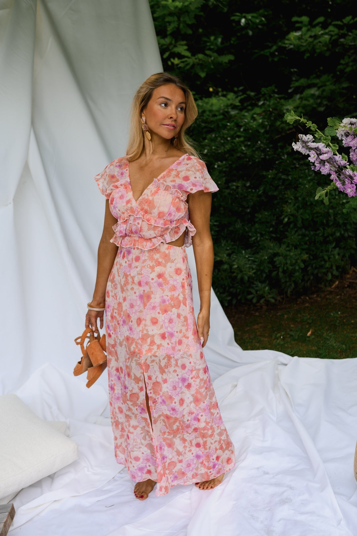 Pink Floral Odile Dress
