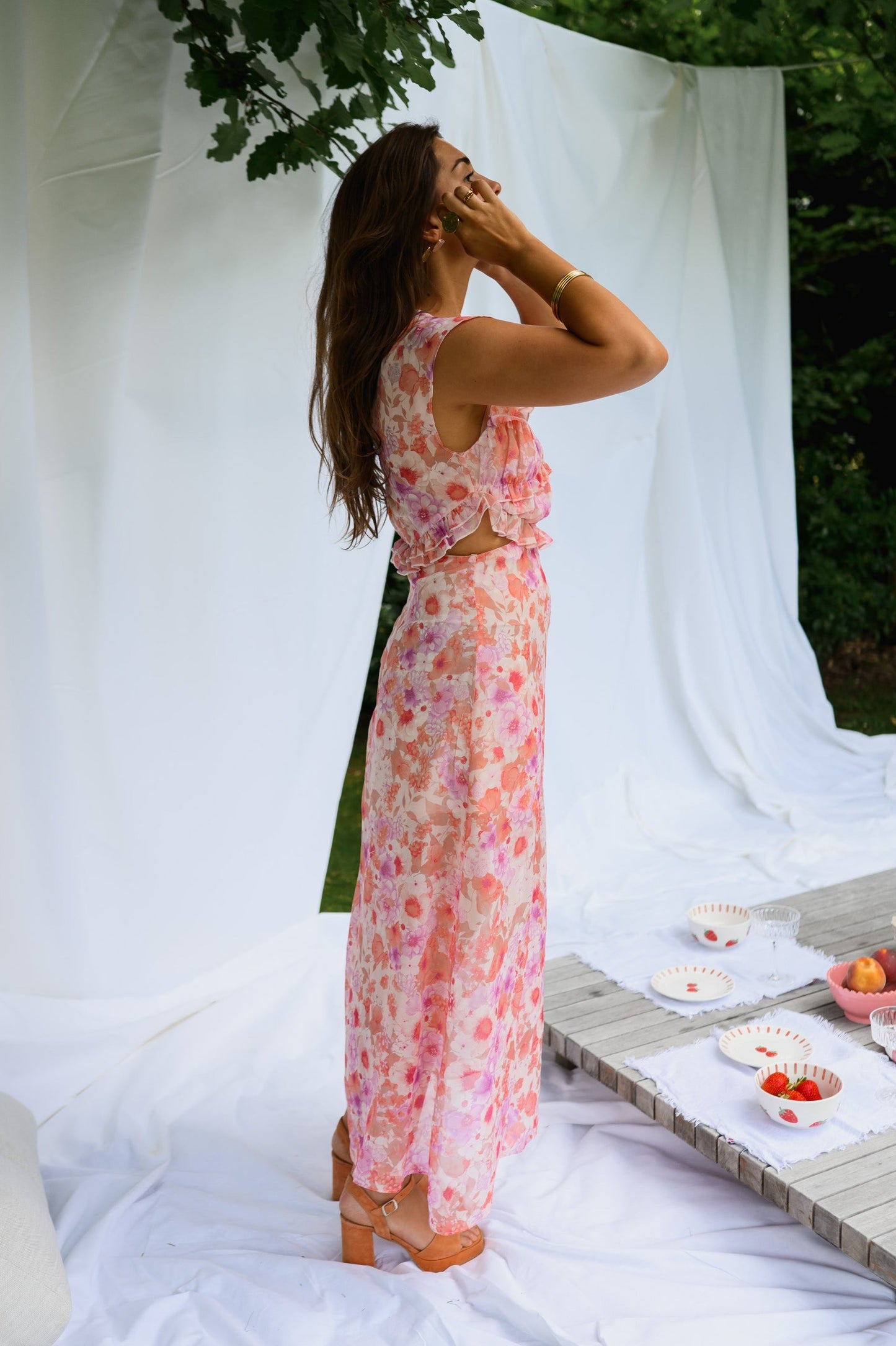 Pink Floral Odile Dress