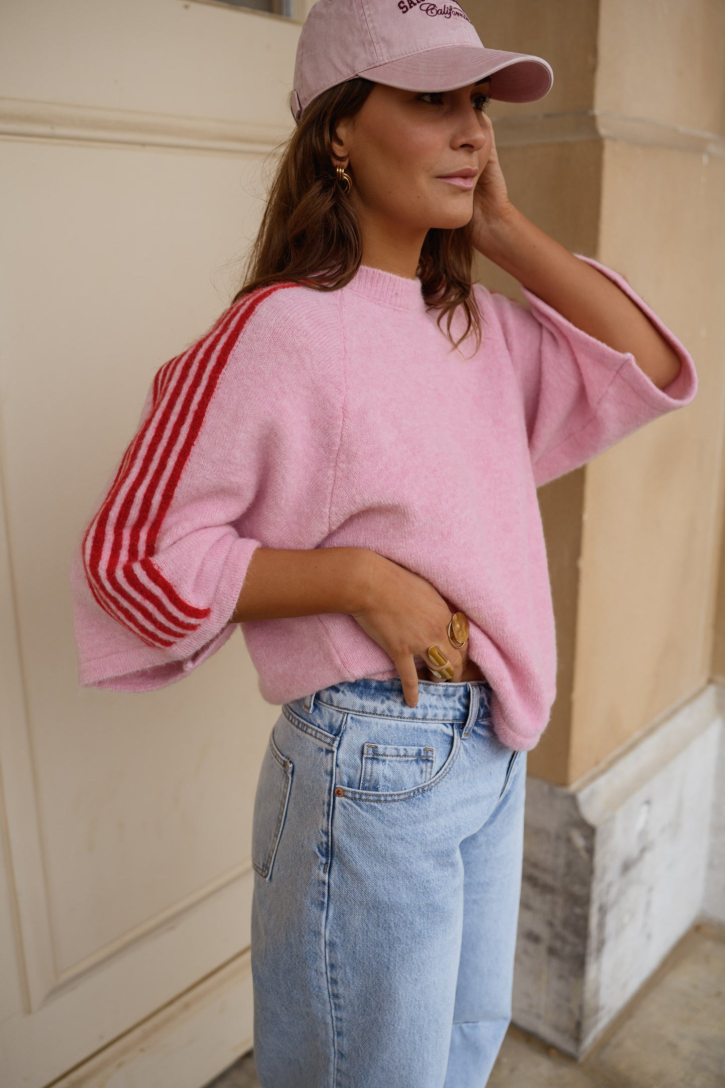Pink Larry Sweater