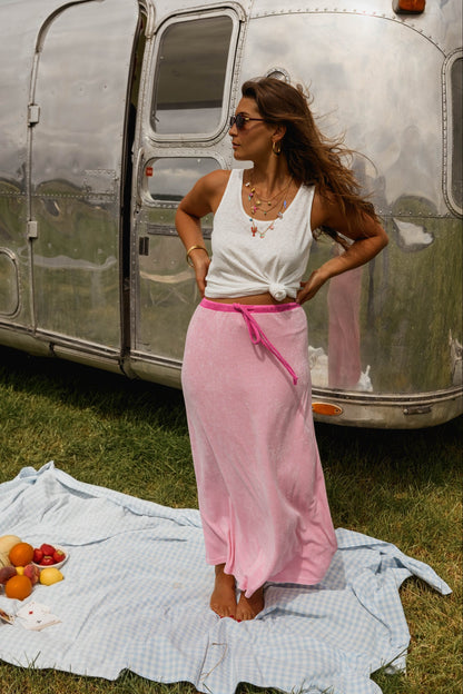 Pink Lilly Maxi Skirt
