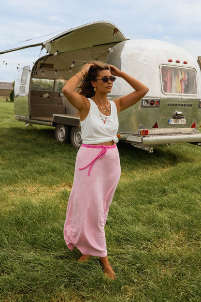 Pink Lilly Maxi Skirt