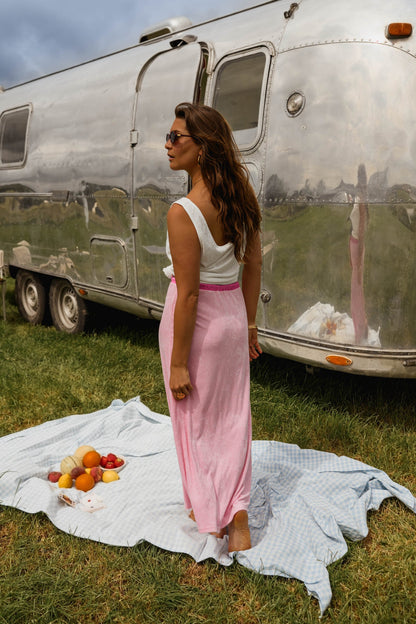 Pink Lilly Maxi Skirt