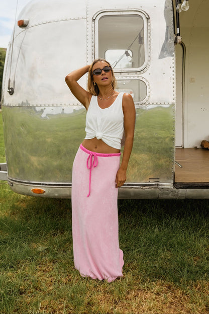 Pink Lilly Maxi Skirt