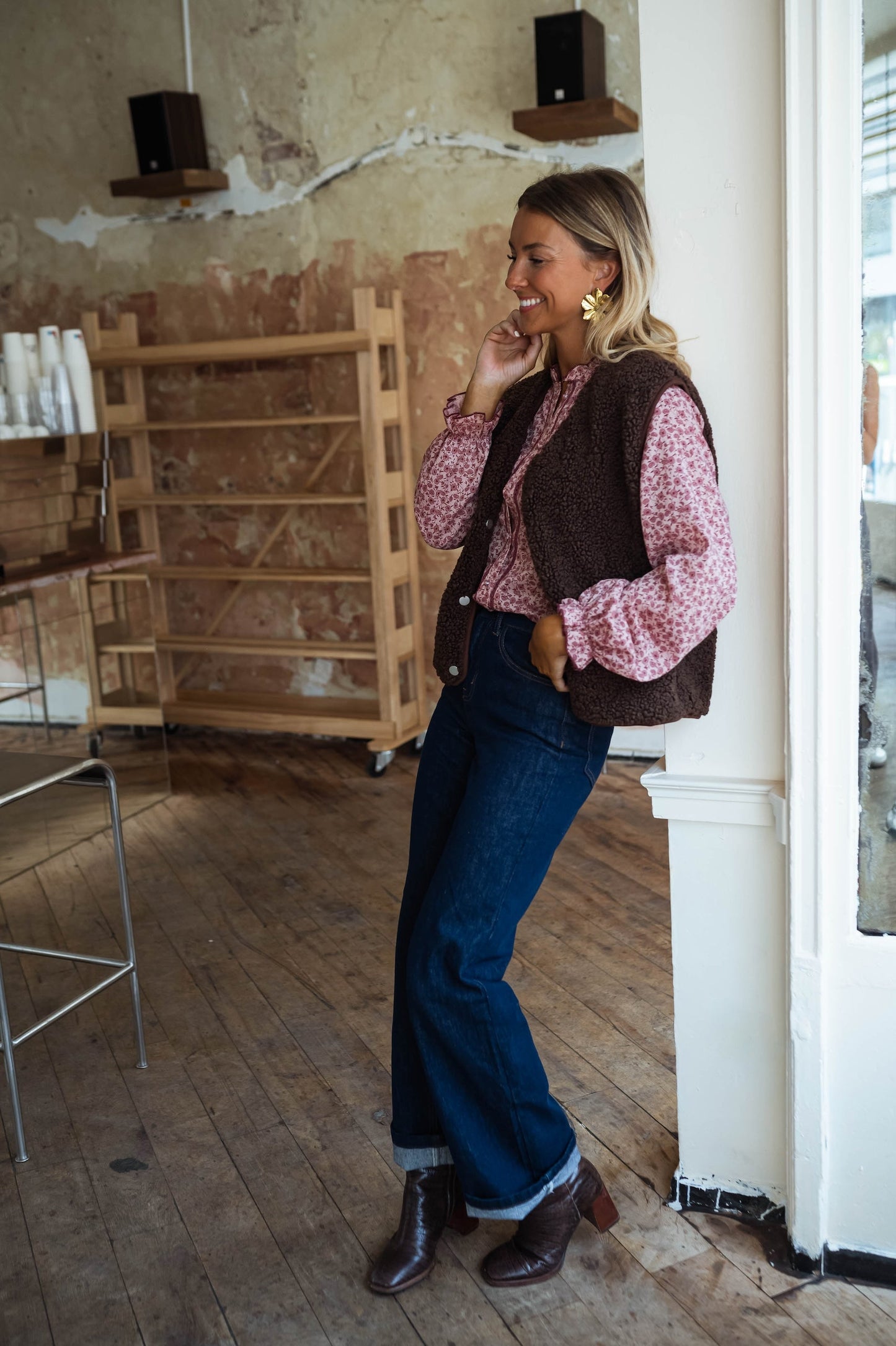 Pink Patterned Natacha Shirt