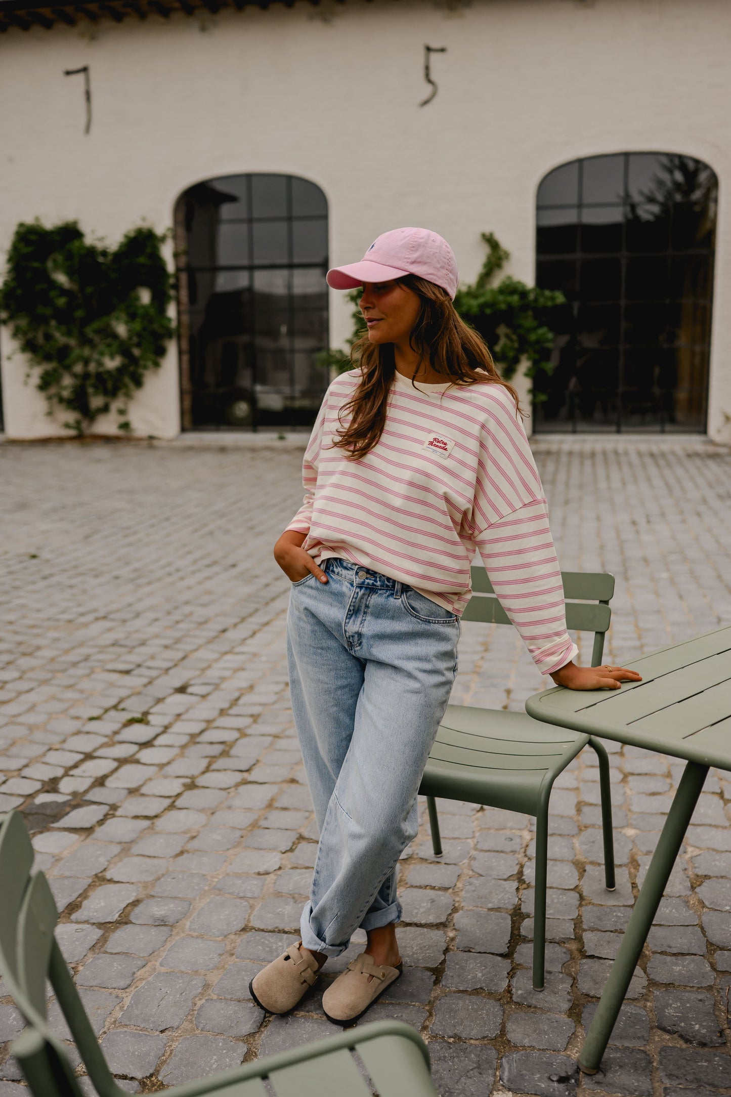 Pink Striped Dalti T-Shirt