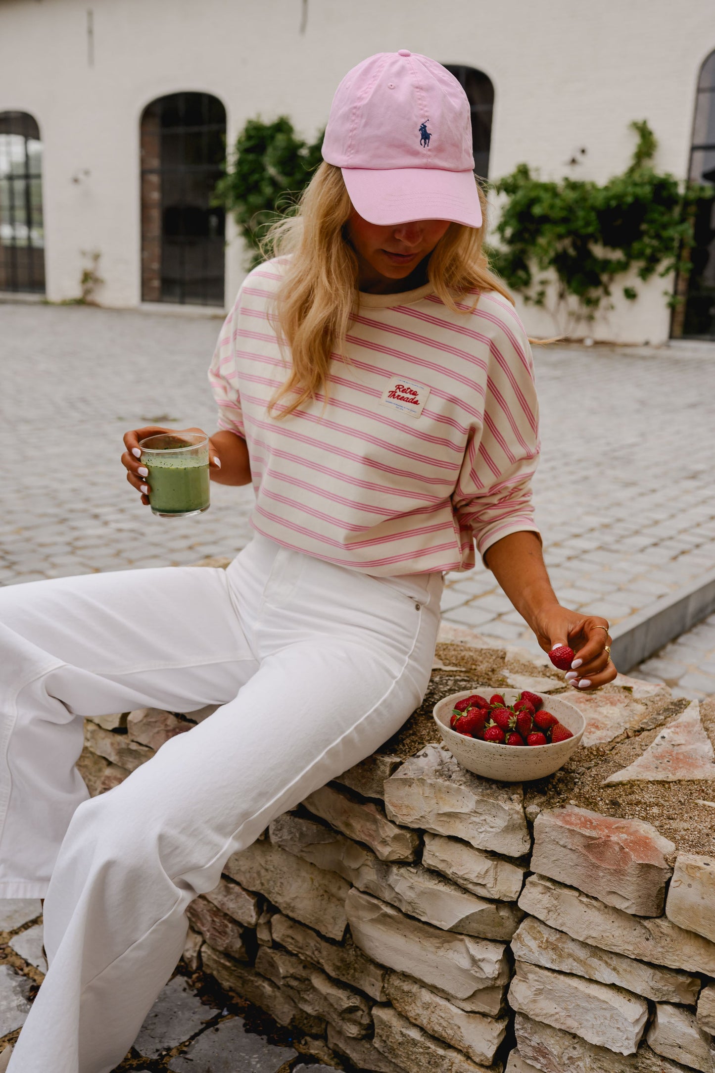 Pink Striped Dalti T-Shirt