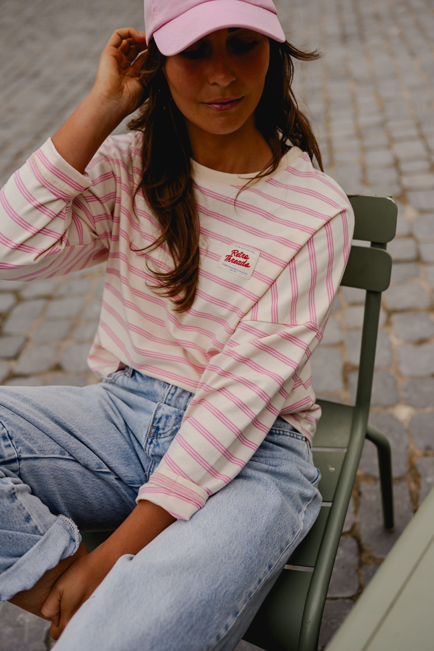 Pink Striped Dalti T-Shirt