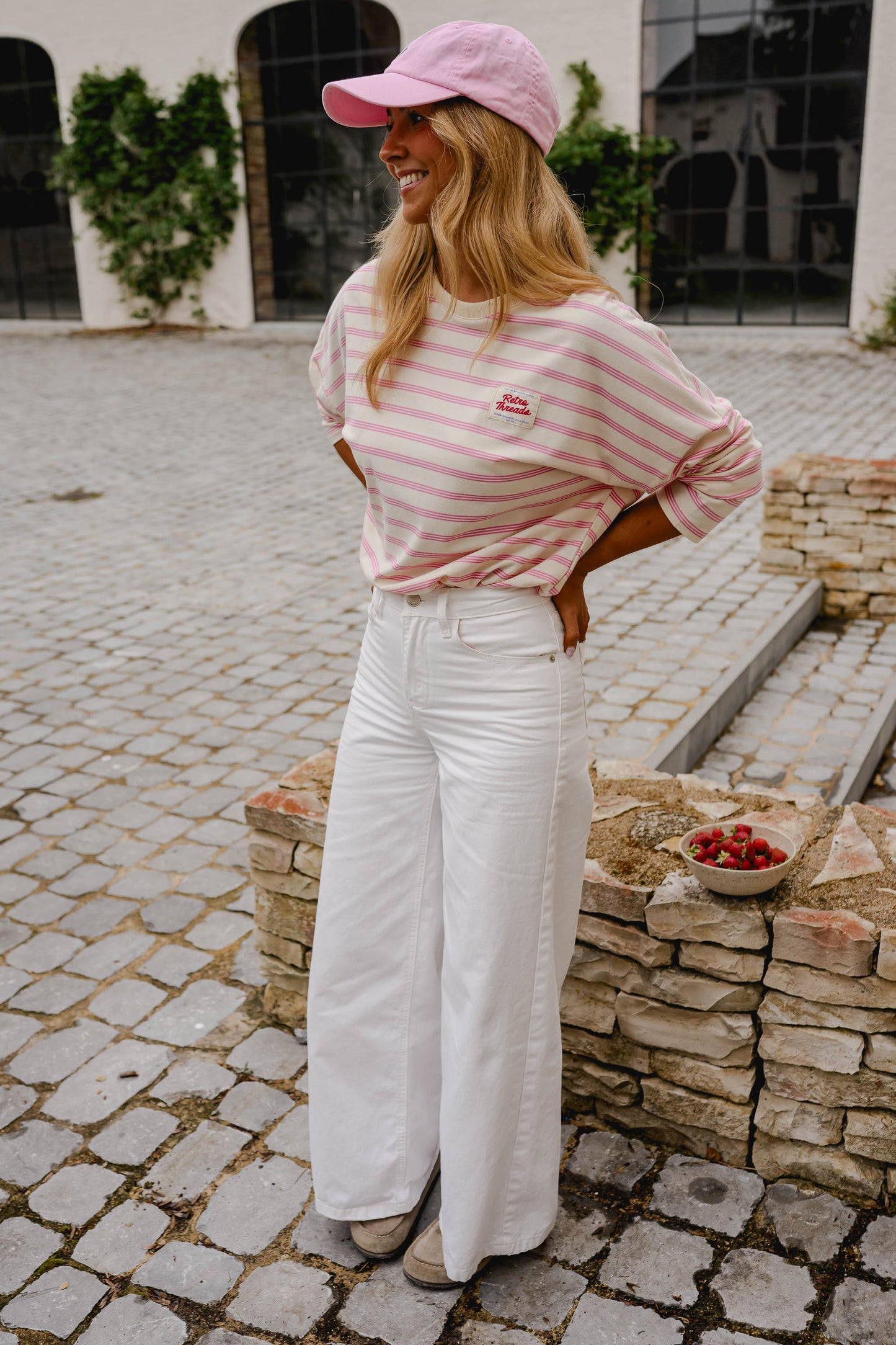 Pink Striped Dalti T-Shirt