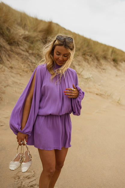 Purple Lexy Romper