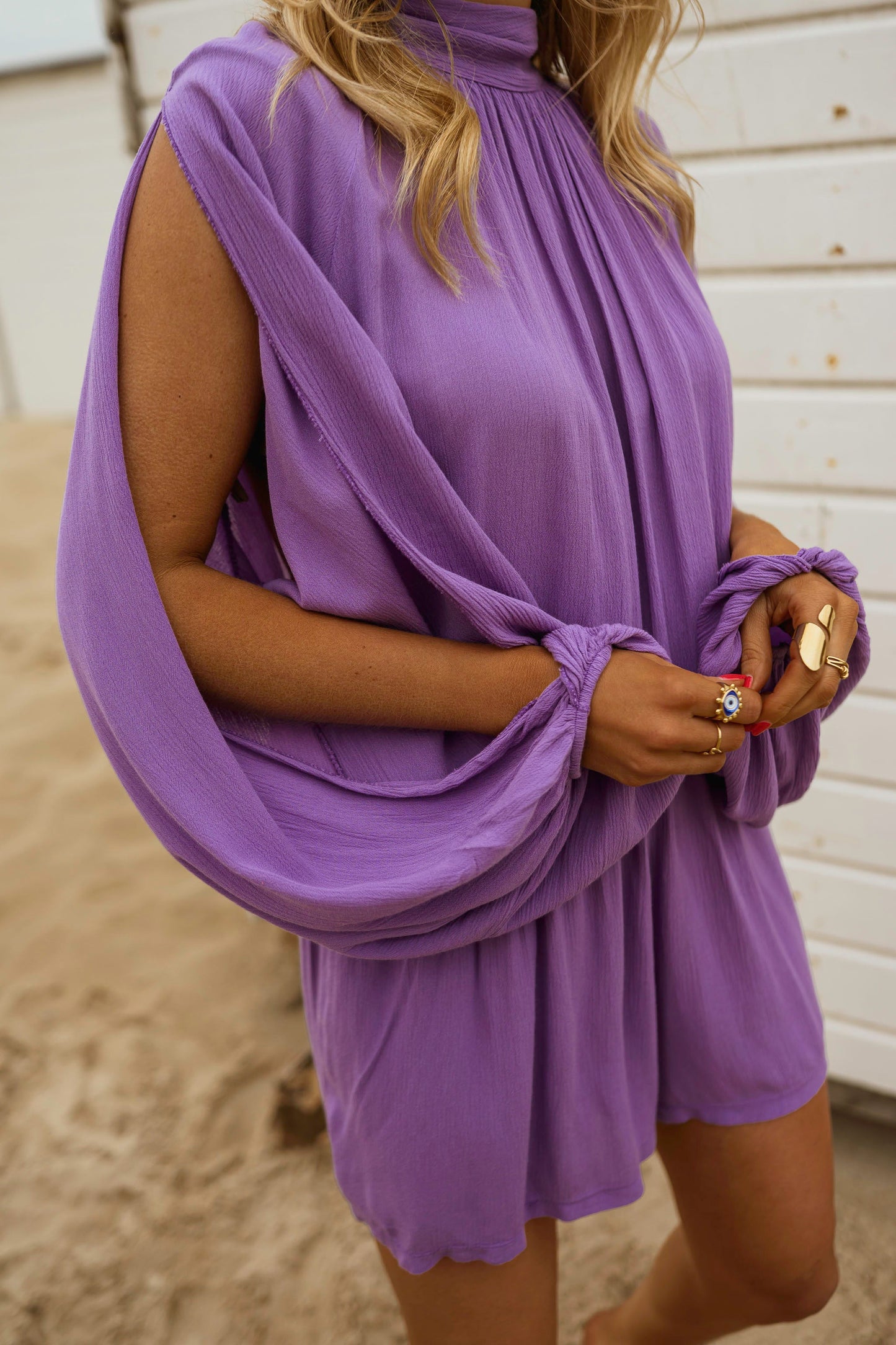 Purple Lexy Romper