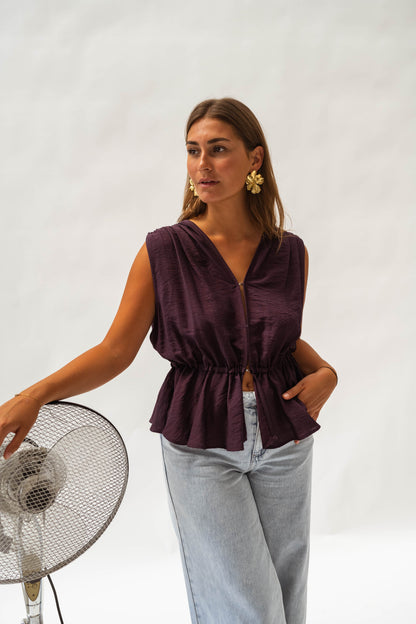 Purple Nola Top