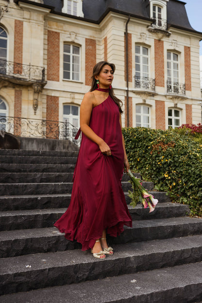 Raspberry Isia Dress