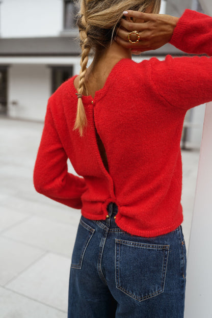 Red Adel Sweater