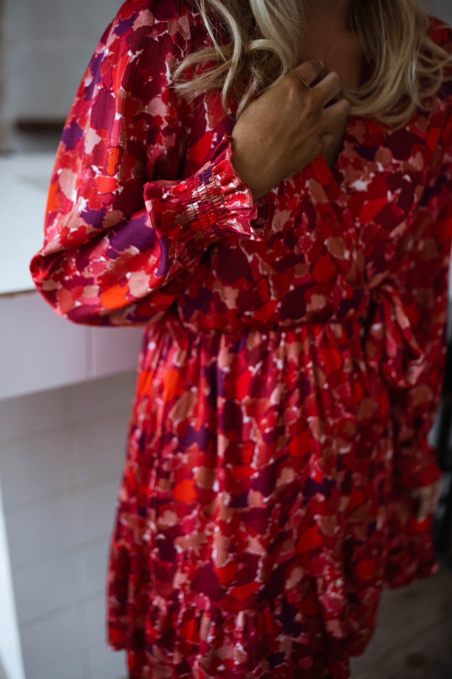 Red Basha Dress