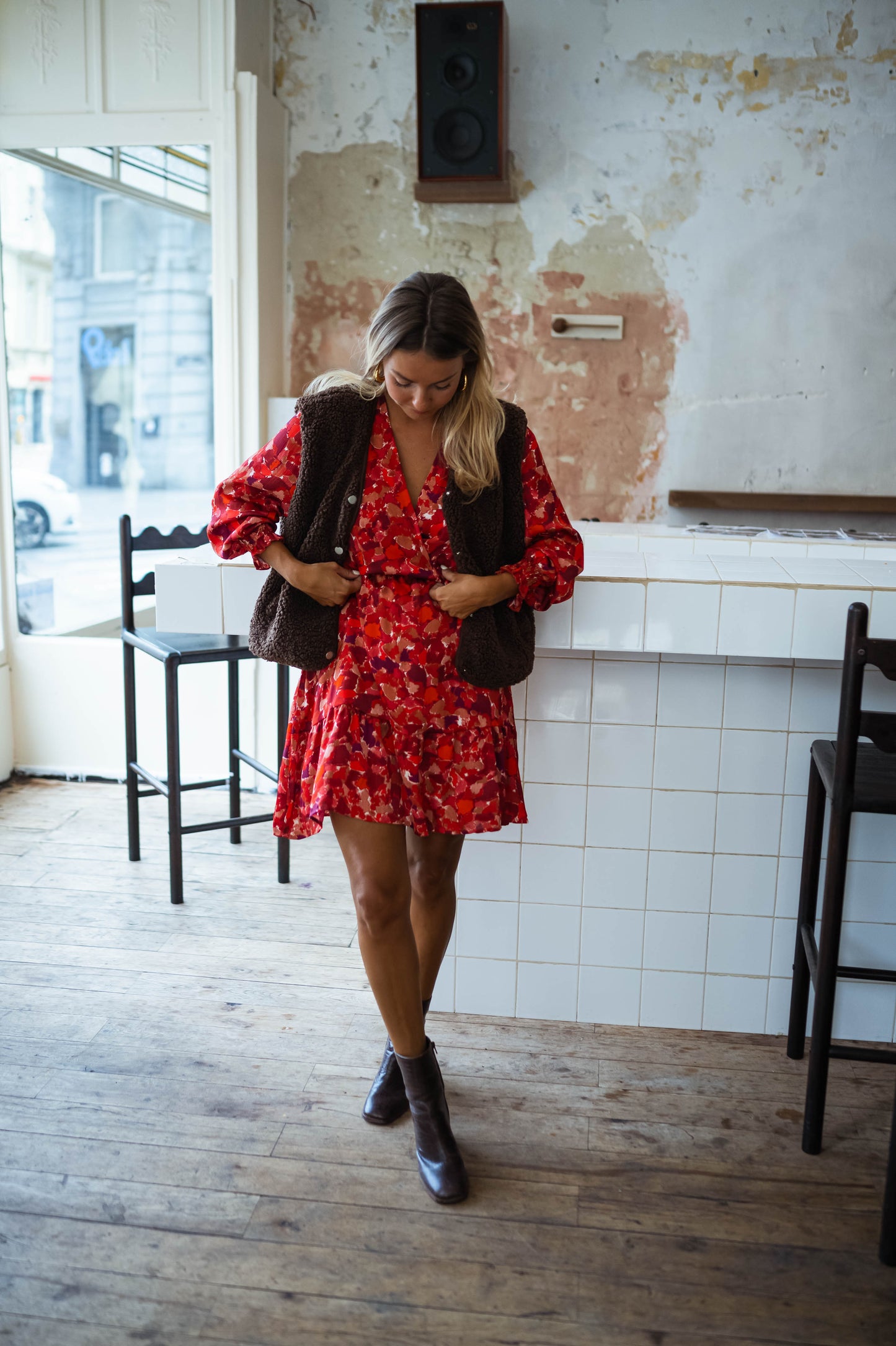 Red Basha Dress