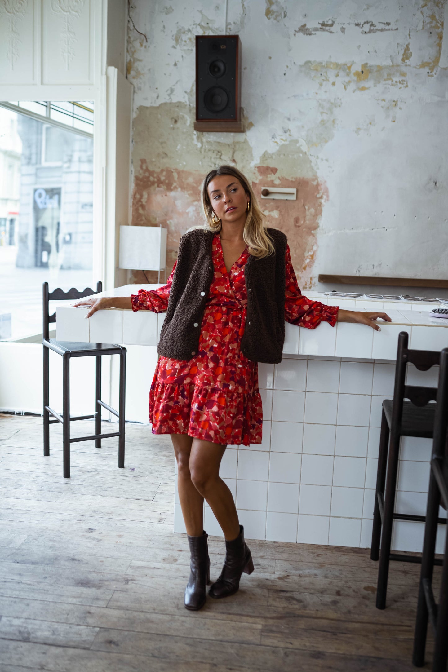 Red Basha Dress