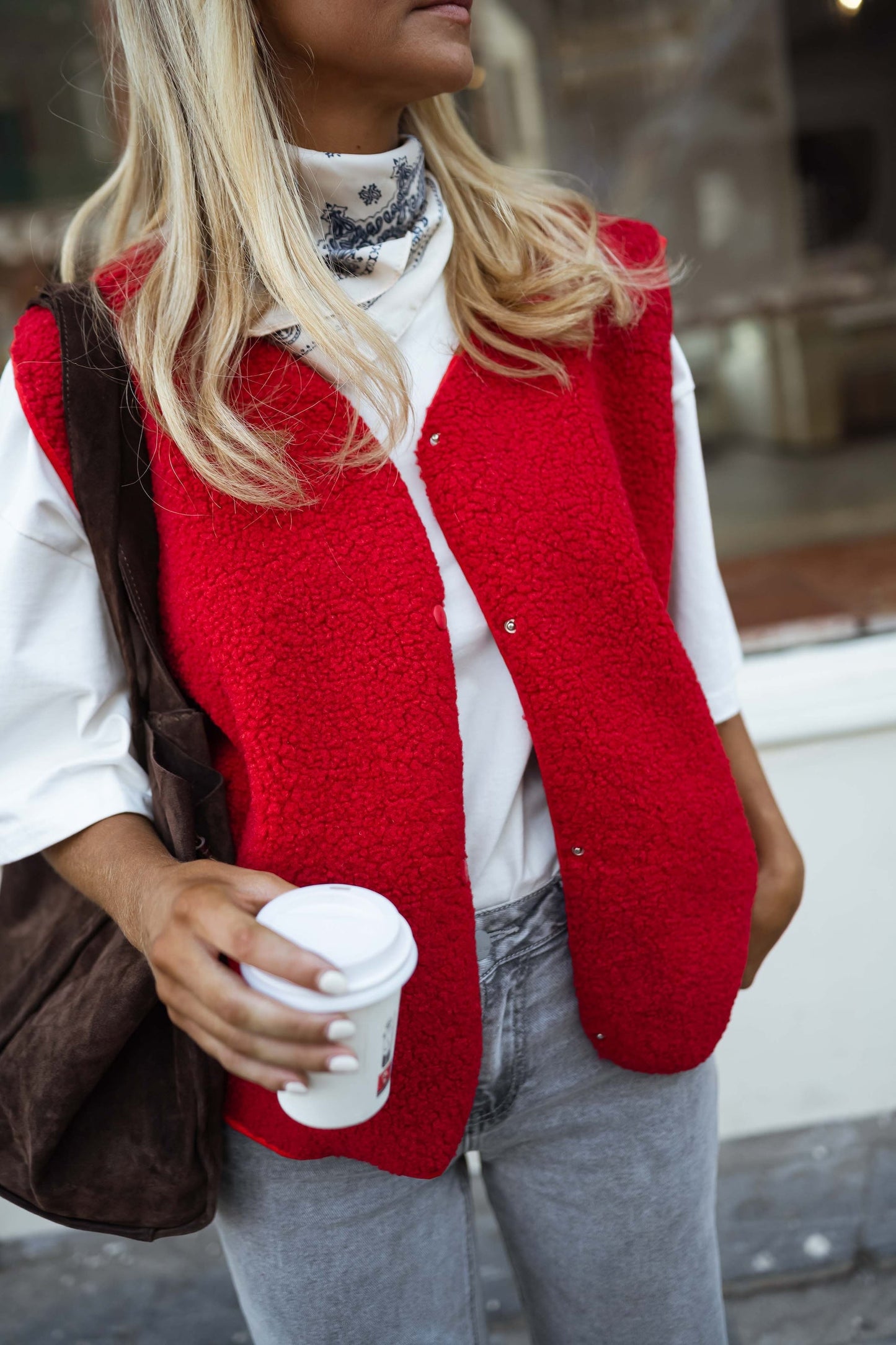 Red Kara Vest