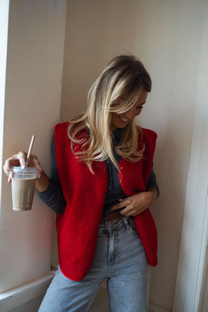 Red Kara Vest
