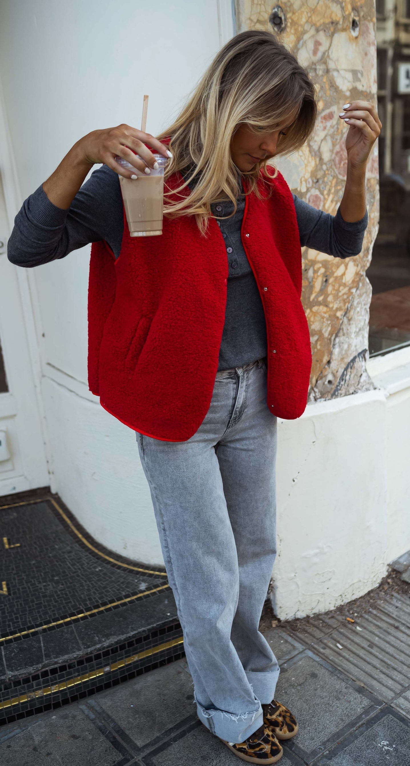 Red Kara Vest