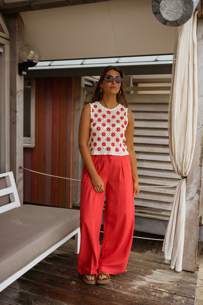 Red Levi Pants