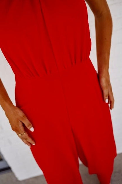 Red Mya Jumpsuit