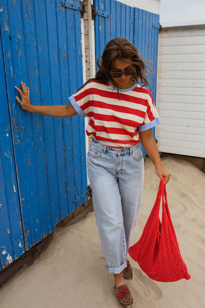 Red Striped Lilian T-Shirt