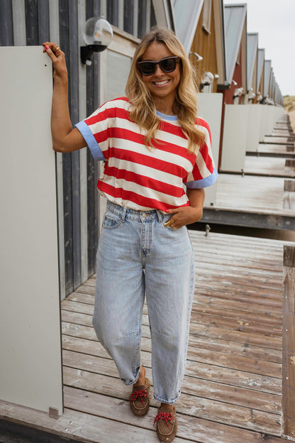 Red Striped Lilian T-Shirt