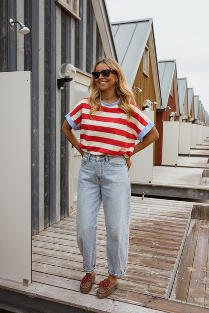 Red Striped Lilian T-Shirt