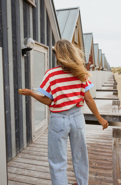 Red Striped Lilian T-Shirt