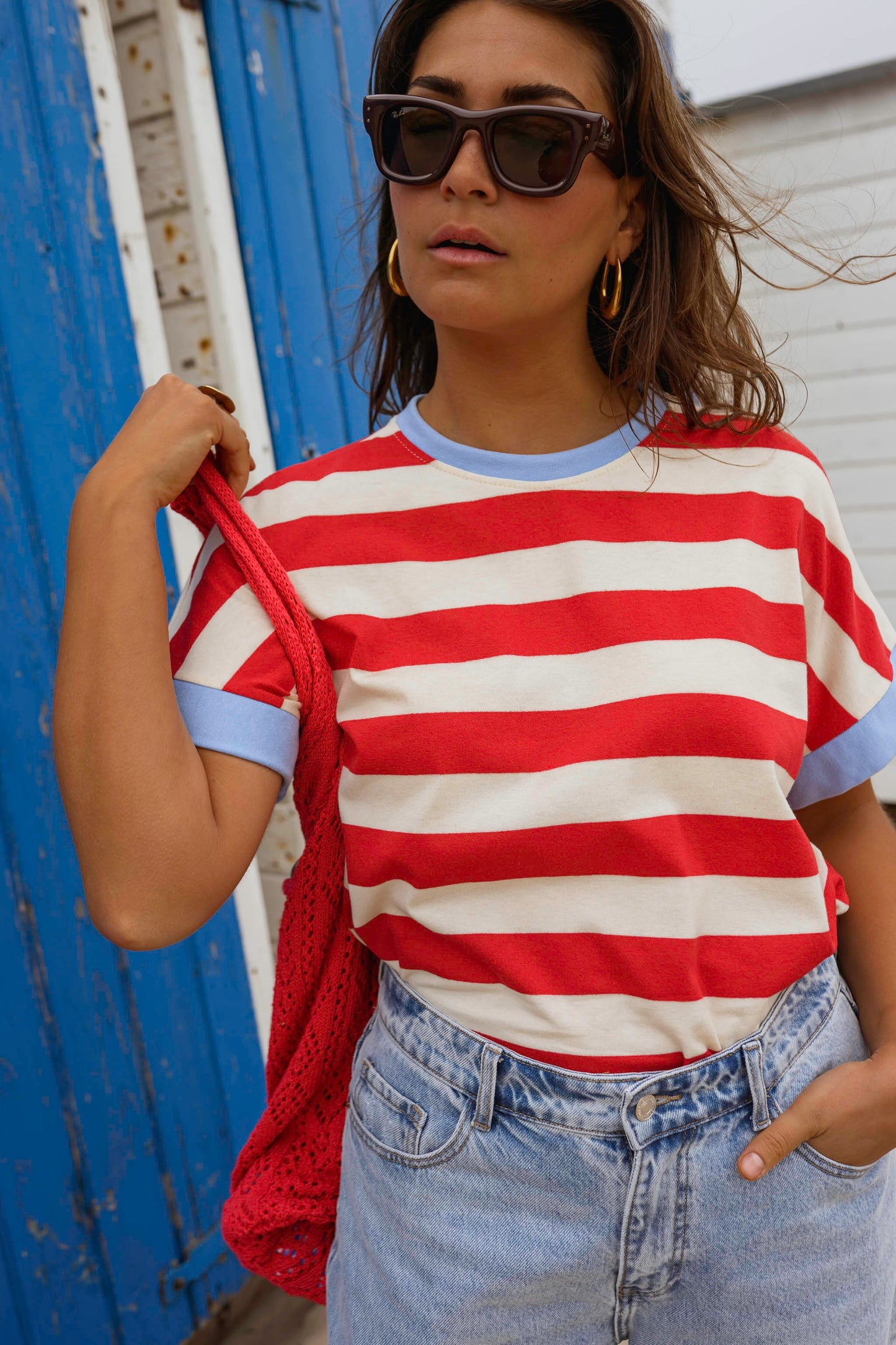 Red Striped Lilian T-Shirt